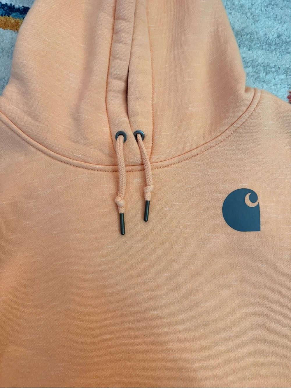 Women’s Carhartt Peach Hooded Sweatshirt - Size XL - Picture 4 of 5